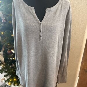 Eddie Bauer Gray Outdoor Henley